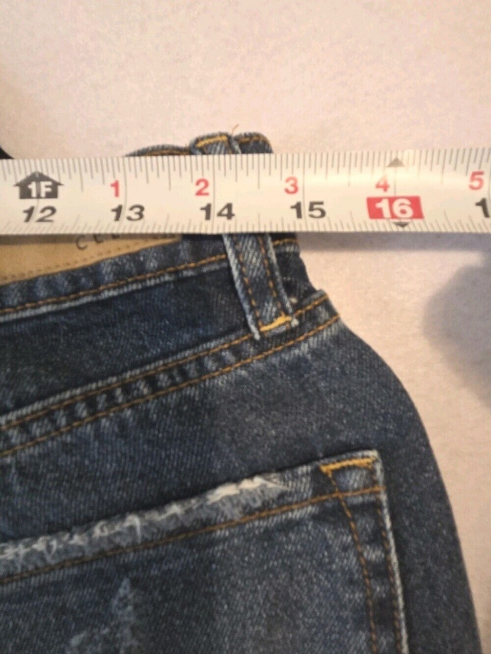 Cello Dad Jeans Super High Rise Distressed destroyed ripped baggy blue Size 9 - Picture 13 of 17